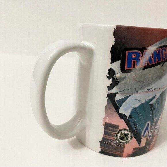 Vintage NHL New York Rangers Mug Hockey Coffee Cup - Picture 15 of 16